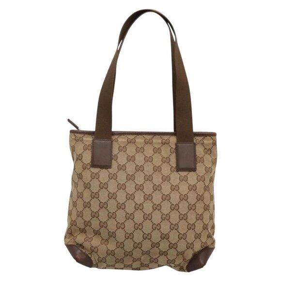 GUCCI GG Canvas Tote Bag Beige 019 0402 Auth 132112 - Picture 2 of 16